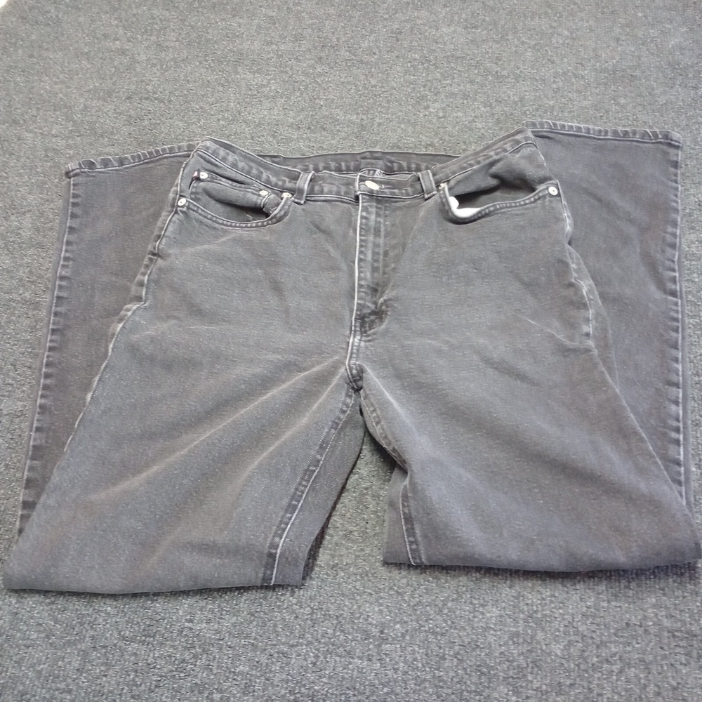 Vintage Polo Ralph Lauren Jeans Women 14 Black High Rise Waist Straight Pants